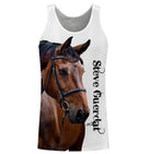 Sweat à capuche cheval passion blanc portrait cheval brun bai coupe unisexe