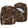 Camouflage de Pêche, Pêche du Saumon, Cadeau Original Pêcheur, Tee shirt All-Over, T-Shirt Anti-UV - CTS19052228 Sweater All Over Unisexe