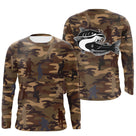 Sweat à capuche pêche camouflage marron silure catfish silhouettes pêcheurs
