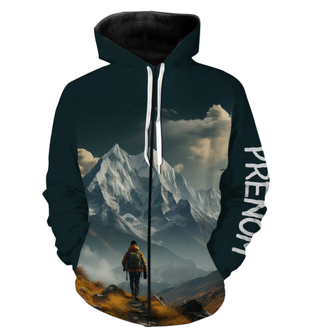 T-Shirt Randonneur Alpin - Immersion Nature & Montagne - Édition Explorateur - CT21022436 Sweat Zippé All Over Unisexe