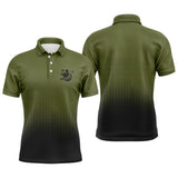 Polo de Golf, Cadeau Original Pour Golfeur et Golfeuse, Polo à Séchage Rapide Homme Femme - CTS21052215 - Polo Homme Vert Militaire