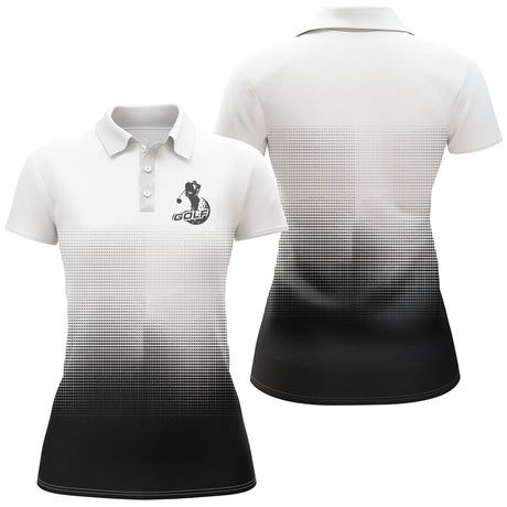 Polo de Golf, Cadeau Original Pour Golfeur et Golfeuse, Polo à Séchage Rapide Homme Femme - CTS21052215 - Polo Femme Blanc