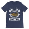 Pêcheur Carpiste, Cadeau Pour Pêcheur, Tee Shirt Homme et Femme, Carpiste Le Roi Pêcheur - CTS29042212 T-shirt Premium Homme Marine