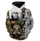 T-shirt anti UV manches longues chasse sanglier camo Realtree, vêtement halieutique pour battue automnale