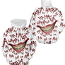 T-shirt Halloween blanc variante avec sourire effrayant Joker