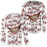 T-shirt Halloween, Sourire Du Joker - CT30092361 T-shirt Manches Longues Unisexe