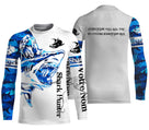 Cagoule UV pêche requin Shark Hunter variante prénom personnalisé