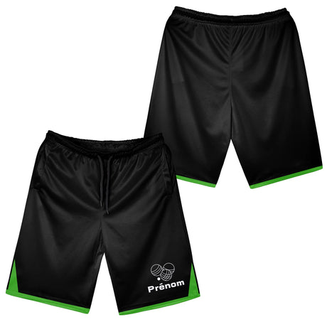 Shorts de Sport Personnalisables Alpenext – Confort et Style pour Chaque Performance - A010724N38 - Noir/Vert