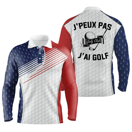 Polo Golf Homme Femme, Cadeau Original Golfeur - CT06082215 - Polo Manches Longues Unisexe