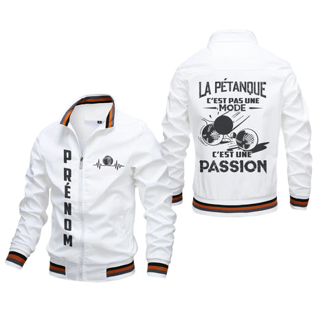 Veste De Pétanque Personnalisée, La Pétanque C'est Pas Une Mode, C'est Une Passion - CT07092362 Blanc