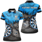 Maillot bowling personnalisé femme bleu, variante coloris pour team et club