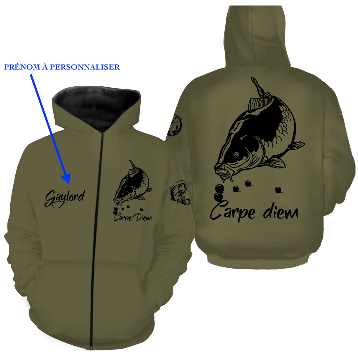 Pesca de Carpas, Regalo Original de Pescador, Camiseta, Sudadera con Capucha, Ropa Anti UV, Regalo Personalizado para Pesca - CTS13042206