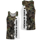 Sweat zippé Great Dane all-over camouflage forêt motif Dogue Allemand bleu photo prénom personnalisés maître