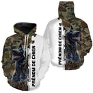 T-shirt Hollandse Herder camouflage forêt motif chien berger hollandais bringé photo prénom personnalisés