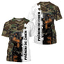 T-shirt manches longues Rottweiler all-over camouflage forêt motif Rottweiler noir feu photo prénom personnalisés