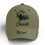 Casquette pêche carpe vert kaki Carpiste prénom broderie côté pêcheur étang personnalisée