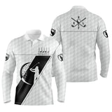 La Vie Est Pleine De Choix Importants, Polo de Sport Noir et Blanc, Cadeau Humour pour Golfeur ou Golfeuse, Polo Homme Femme - CTS18052213 - Polo Manches Longues Unisexe Blanc