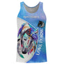 Sweat à capuche cheval multicolore bleu blanc cheval aquarelle plumes coupe unisexe