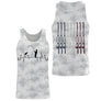 T-shirt pêche enfant manches longues camouflage blanc noir cannes tricolore