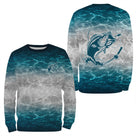Sweat à capuche pêche blanc Tahiti aquatique silhouette pêcheur cannes tricolore