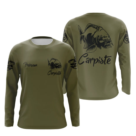 Pêche De La Carpe, Cadeau Original Pêcheur, Tee Shirt, Sweat A Capuche, Maillot Anti UV Personnalisé Pour La Pêche - CT21122225 - Anti-UV T-shirt Manches Longues Unisexe