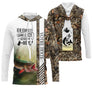 Sweat à capuche pêche brochet camouflage brun roseaux brochet vert slogan bière personnalisable vue avant