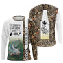Hoodie pêche silure camouflage brun zone texte personnalisable catfish nuit vue dos