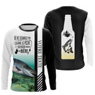 Hoodie pêche saumon noir blanc capuche zone Votre Texte motif salmonidé vue dos