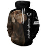 T-shirt chien Labrador chocolat zoom motif central, illustration détaillée Retriever yeux ambrés