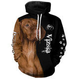 Vizsla - Braque Hongrois A Poil Court 3D All Over Imprimée, Cadeau Personnalisé Pour Amateur De Chien - Sweat à Capuche Homme Femme