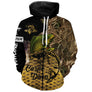 T-shirt all-over pêche carpe Carpe Diem roseaux jaune carpe en combat coupe unisexe