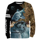 Sweater all-over pêche silure camouflage roseaux manches longues unisexe Big Moustache grands carnassiers
