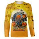 T-shirt Halloween 3D variante avec motif citrouille faucheuse