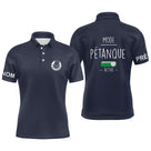 Polo pétanque homme variante design Mode Activé coupe ajustée bouliste personnalisable