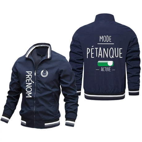 Veste De Sport Pétanque, Mode Pétanque Active, Cadeau Personnalisé Pour Bouliste - CT10092355 Marine