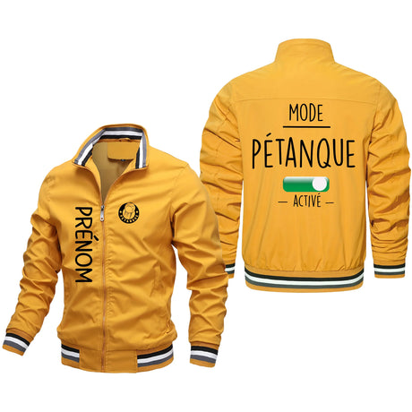 Veste De Sport Pétanque, Mode Pétanque Active, Cadeau Personnalisé Pour Bouliste - CT10092355 Jaune