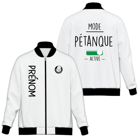 Veste De Sport Pétanque, Mode Pétanque Active, Cadeau Personnalisé Pour Bouliste - CT10092355 - Blanc