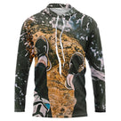 T-shirt randonnée variante avec scène nature aventure