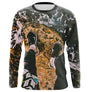 T-shirt randonnée variante avec rocher et nuages