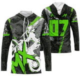 Alpenext Sweat A Capuche Anti UV Moto Cross Personnalisé, Dirt Bike, Cadeau Idéal Fan De Motos Tout-Terrain - CT17122228 - Anti-UV T-Shirt à capuche Unisexe