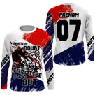 Anti-UV manches longues motocross Throttle Out France, tenue piste avec prénom et numéro