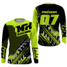 Maillot Cross Protection UV Vert, Cadeau Fan Moto Cross Racing Deux Roues - CT20122217 - Anti-UV Tshirt manches longues