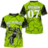 Maillot Cross Protection UV, Cadeau Personnalisé Pilote Moto Cross, Maillot De Course Jersey - CT20122223 - Tshirt col rond