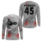 Anti-UV manches longues motocross freestyle FMX, tenue piste avec prénom et numéro pour pilote