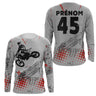 Maillot De Motocross Personnalisé Freestyle FMX Dirt Bike Rider - Courses De Motos Tout-Terrain - CT15122227 T-shirt Anti UV Manches Longues Unisexe