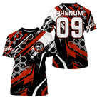 Anti-UV à capuche sweat motocross rouge MX, design dirt bike Racing personnalisé pour pilote