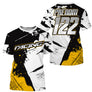 Anti-UV à capuche sweat motocross noir jaune, design dirt bike Racing personnalisé pour pilote