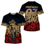 Anti-UV à capuche sweat motocross France texturé, design dirt bike rétro patriotique personnalisé