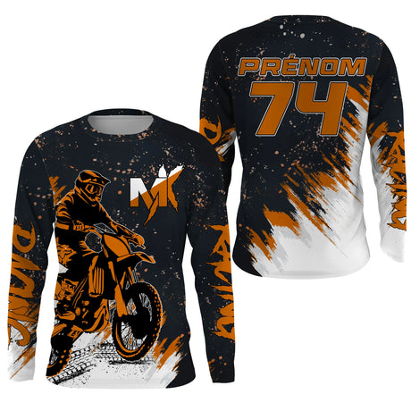 Maillot Cross Protection UV Personnalisé, MX Passion, Dirt Bike Racing - CT19122235 - Anti-UV Tshirt manches longues