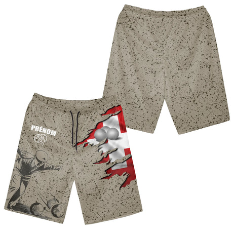 Tenue pétanque Suisse – Polo, veste, short et pantalon personnalisés - A14082501  - short unisexe